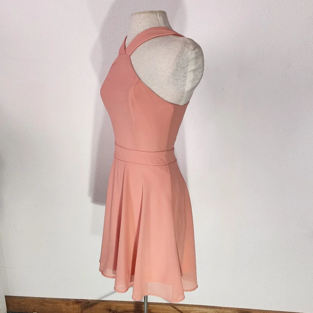 Charlotte Russe Dress Strapless Peach Size S - Picture 5 of 12